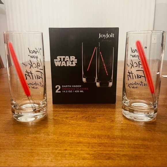 NWT Star Wars Darth Vader Tall Glasses - Set of 2 - Picture 4 of 9